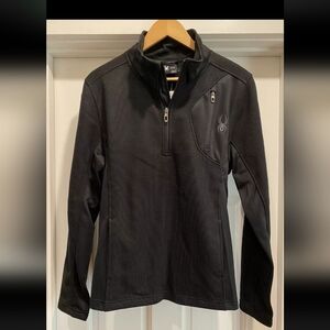 Spyder Men’s Black Half Zip Pullover Size small